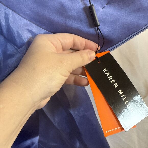 Karen Millen DL210 Pale Blue Cocktail Dress Size 4 NWT - Picture 14 of 16